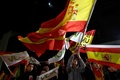 スペイン総選挙の結果を受け、首都マドリードで極右政党ボックス（VOX）の躍進を祝福する支持者たち（2019年11月10日撮影）。(c)OSCAR DEL POZO / AFP