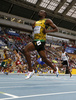第14回世界陸上モスクワ大会（14th IAAF World Championships in Athletics Moscow）は10日、男子100メートル予選が行われ、ジャマイカのウサイン・ボルト（Usain Bolt）は予選第7組の1位となる10秒07で準決勝進出を果たした。

予選に臨むウサイン・ボルト（2013年8月10日撮影）。(c)AFP/FRANCK FIFE