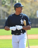 米大リーグ（MLB）、ニューヨーク・ヤンキース（%%New York Yankees%%）は18日、野手陣がフロリダ州タンパのジョージ・M・スタインブレナー（George M. Steinbrenner Field）で行われているキャンプに合流し練習を開始した。写真は打撃練習に臨むアレックス・ロドリゲス（%%Alex Rodriguez%%）。(c)AFP/Getty Images/Al Messerschmidt