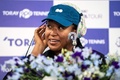 女子テニス、東レ・パンパシフィック・オープンを控え、記者会見に臨む大坂なおみ（2022年9月19日撮影）。(c)Philip FONG / AFP