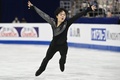 フィギュアスケート四大陸選手権、男子シングル・ショートプログラム（SP）。演技に臨む鍵山優真（2024年2月1日撮影）。(c)GREG BAKER / AFP