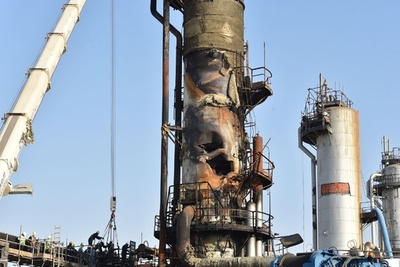 サウジ、攻撃受けた石油施設2か所を公開 順調な復旧作業をアピール