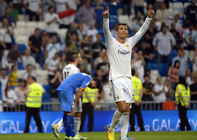 レアルがロナウドの2得点などで快勝、ベイルはけがで欠場