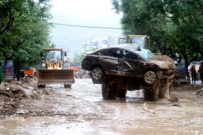 集中豪雨で10万人以上が被災　陜西