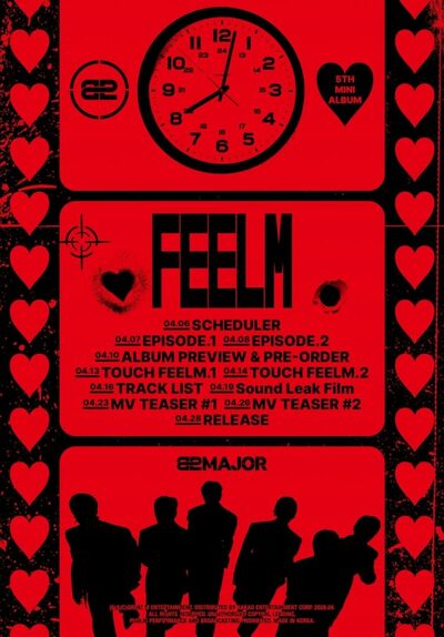 82MAJOR、ミニアルバム「FEELM」スケジュール公開