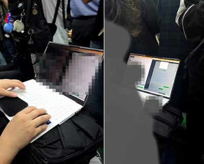 韓国・通勤電車でノートPC広げ業務…「ほぼ2席占有」と乗客が訴え