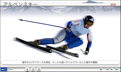 【アニメーション】バンクーバー冬季五輪の種目解説、アルペンスキー