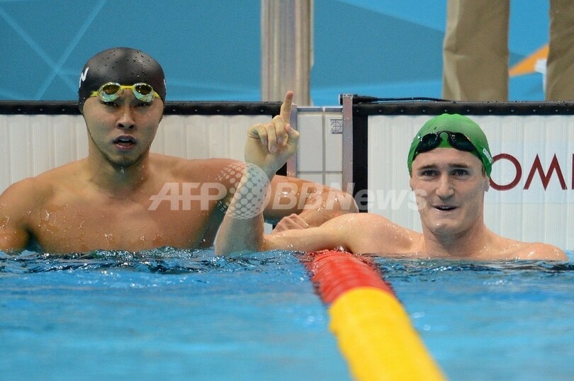 北島、男子100メートル平泳ぎ決勝進出