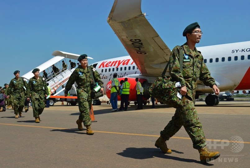 陸上自衛隊 南スーダン到着 新任務に 駆け付け警護 写真14枚 国際ニュース Afpbb News
