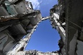 ウクライナ南部ミコライウで、ロシア軍の攻撃で破壊された庁舎（2022年6月10日撮影）。(c)Genya SAVILOV / AFP