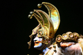 2007年12月15日、コスタリカの首都サンホセ（San Jose）で開催された「ライト・フェスティバル（Light Festival）」で、パレードに参加する男性。(c)AFP/Yuri CORTEZ