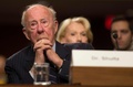 米国のロナルド・レーガン政権で国務長官を務めたジョージ・シュルツさん。2月6日死去、100歳。穏健派で、東西冷戦終結につながる外交的突破口を開いたことで知られた（2015年1月29日撮影）。(c)Jim WATSON / AFP