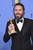 第74回ゴールデン・グローブ賞ドラマ部門で主演男優賞に輝いたケイシー・アフレック。米カリフォルニア州ビバリーヒルズで（2017年1月8日撮影）。(c)AFP/Getty Images/Kevin Winter