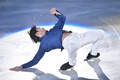 平昌冬季五輪、フィギュアスケートのエキシビションに臨む宇野昌磨（2018年2月25日撮影）。(c)AFP/Mladen ANTONOV
