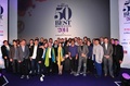 「世界のレストラン・ベスト50（World&apos;s 50 Best Restaurants）」に選出された各レストランのシェフたち（2014年4月28日撮影）。(c)AFP/CARL COURT