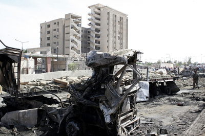シリア首都で連続爆発、40人超死亡
