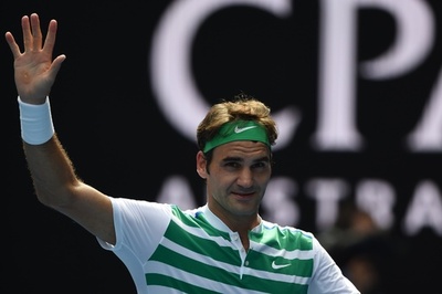 フェデラー、ベルディハに快勝で全豪12回目の4強入り