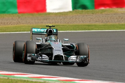 ロズベルグがフリー走行1回目でトップ、日本GP