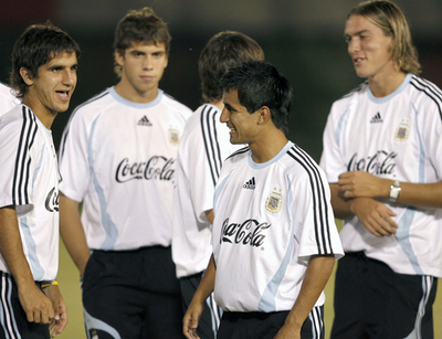 ＜サッカー 07南米ユース選手権＞アルゼンチン エクアドル戦に向け最終調整を行う - パラグアイ