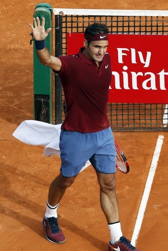 フェデラー「ほぼ100%」、ナダルとマレーも8強 モンテカルロ・マスターズ