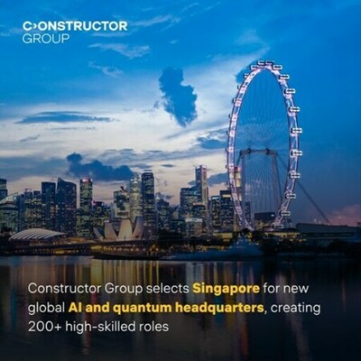 Constructor Group、人工知能・量子分野の新グローバル本社の設置先にシンガポールを選定、200人超の高度専門職を創出