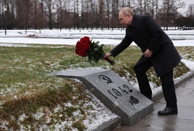プーチン氏、ロシアの勝利「疑いない」 第2次大戦激戦地を訪問