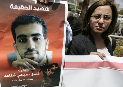 「ガザ地区での報道カメラマン死亡はイスラエル軍の意図的な攻撃」、国際人権団体