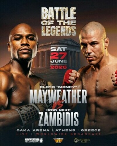 Floyd Mayweather、アテネで開催される「BATTLE of the LEGENDS」でギリシャの英雄
