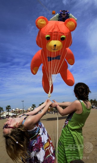 大空舞う巨大な動物たち 国際たこ揚げ大会 スペイン 写真12枚 国際ニュース Afpbb News