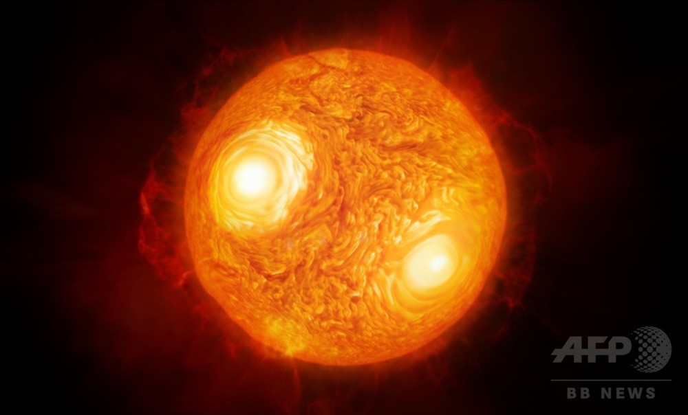 さそり座の赤色超巨星「アンタレス」、詳細な画像と想像図 ESO 写真2枚 ...