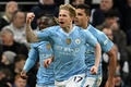 23-24イングランド・プレミアリーグ第21節、ニューカッスル・ユナイテッド対マンチェスター・シティ。同点ゴールを決めて喜ぶマンチェスター・シティのケビン・デ・ブルイネ（2024年1月13日撮影）。(c)Oli SCARFF / AFP