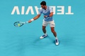 男子テニス、テルアビブ・オープン、シングルス2回戦。リターンを打つノバク・ジョコビッチ（2022年9月29日撮影）。(c)JACK GUEZ / AFP