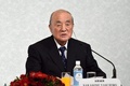 自身の白寿を祝う会に出席した中曽根康弘元首相（2017年10月17日撮影）。(c)Kazuhiro NOGI / AFP