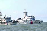 台湾巡視船、制限水域内で中国海警船と「にらみ合い」