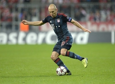 バイエルンのロッベン、けがでCLプルゼニ戦欠場へ