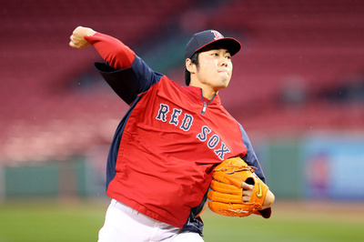 ワールドシリーズ開幕控え上原と田沢が調整