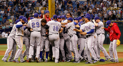 レンジャーズがア・リーグ優勝決定シリーズ進出