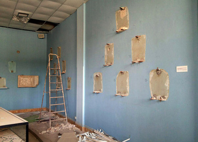 ISから奪還のパルミラ、破壊と略奪の跡残る博物館 シリア