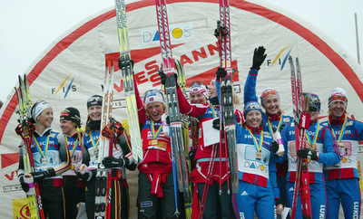 ノルウェー 第4戦・女子4x5キロメートルリレーを制す