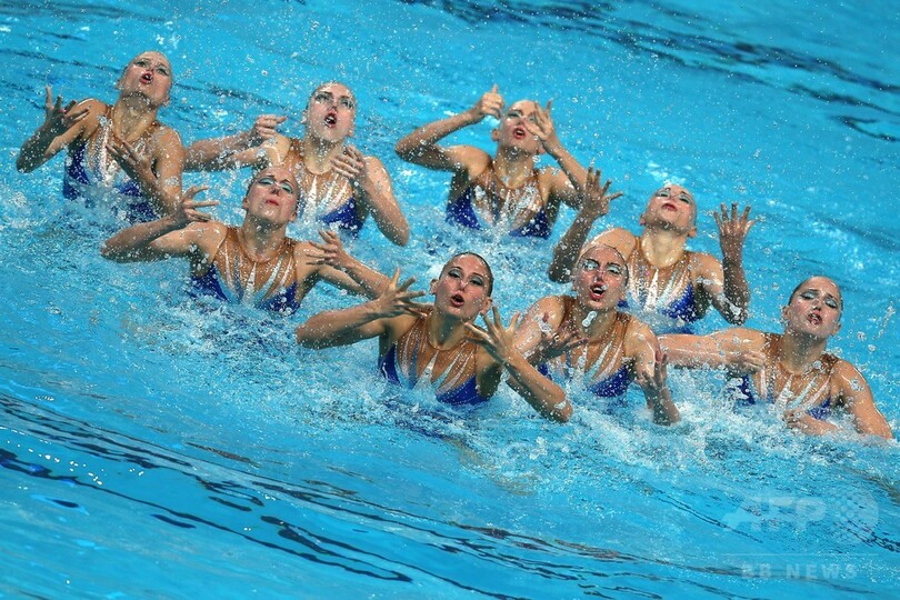 ロシアがシンクロ・チームFRで5連覇、第16回世界水泳