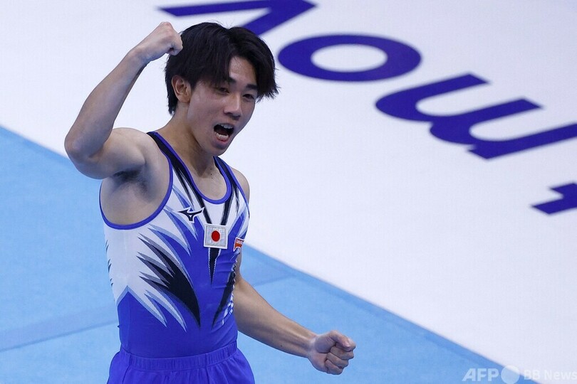 南一輝、ゆかで銀メダル 世界体操