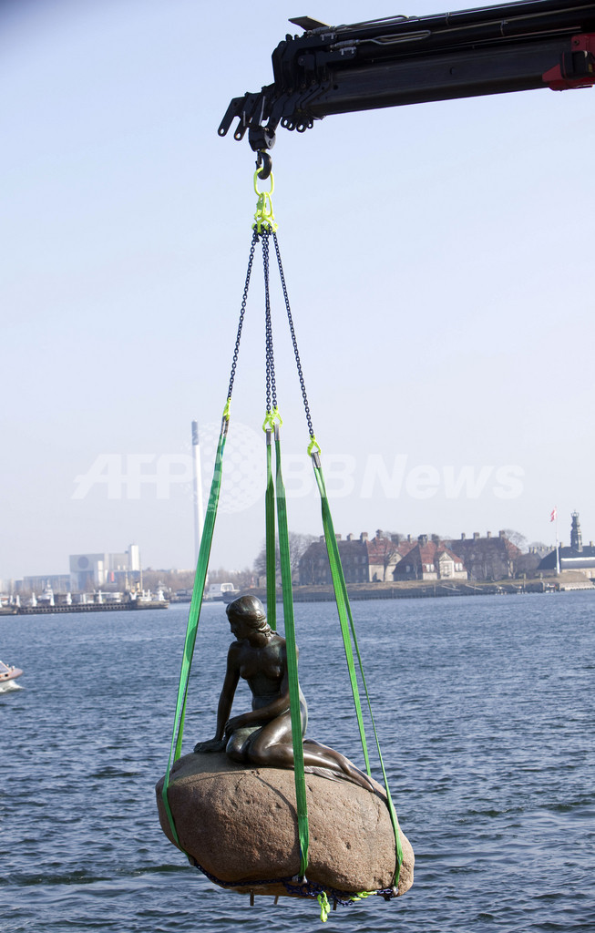 コペンハーゲンの人魚姫、上海へ出発 万博で展示