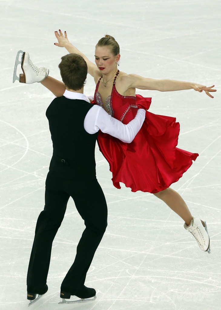 フィギュア団体戦アイスダンスSDで9位のキャネディ/ドゥニ組、ソチ五輪