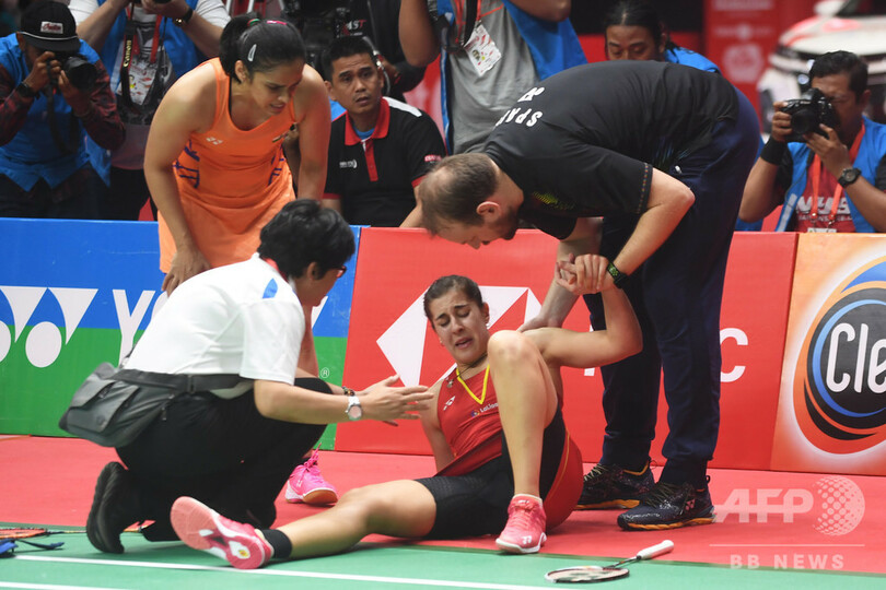 マリンが連覇懸かる世界選手権を欠場、右膝のけがで バドミントン