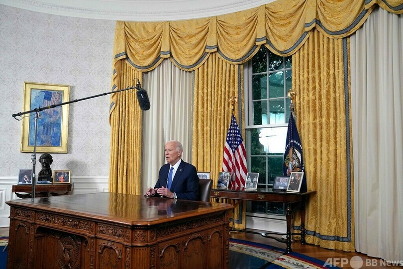 バイデン氏「若い世代にバトン渡す時」 撤退表明後初の演説