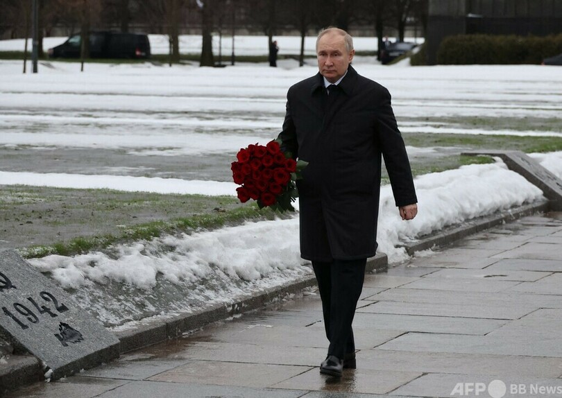 プーチン氏、ロシアの勝利「疑いない」 第2次大戦激戦地を訪問