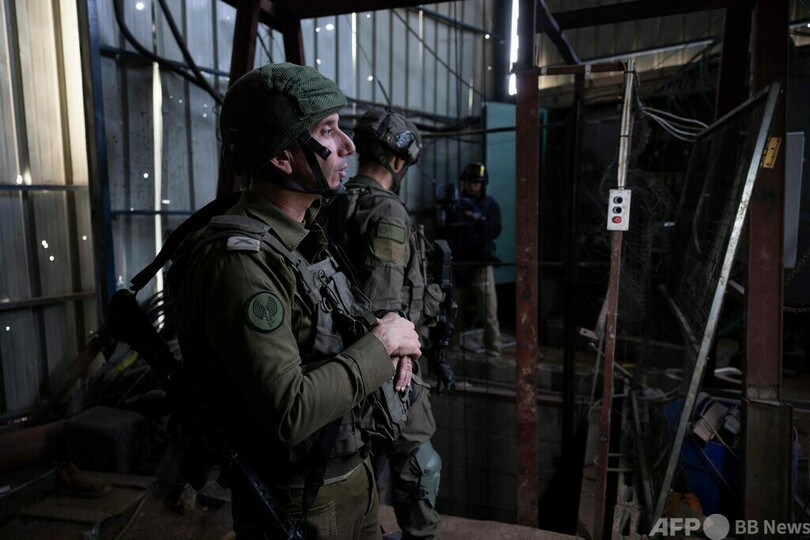 ガザ地下に大規模「兵器工場」 イスラエル軍、報道陣に公開