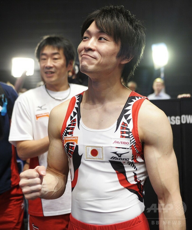 内村航平が鉄棒でも金、グラスゴーで3つめ 世界体操