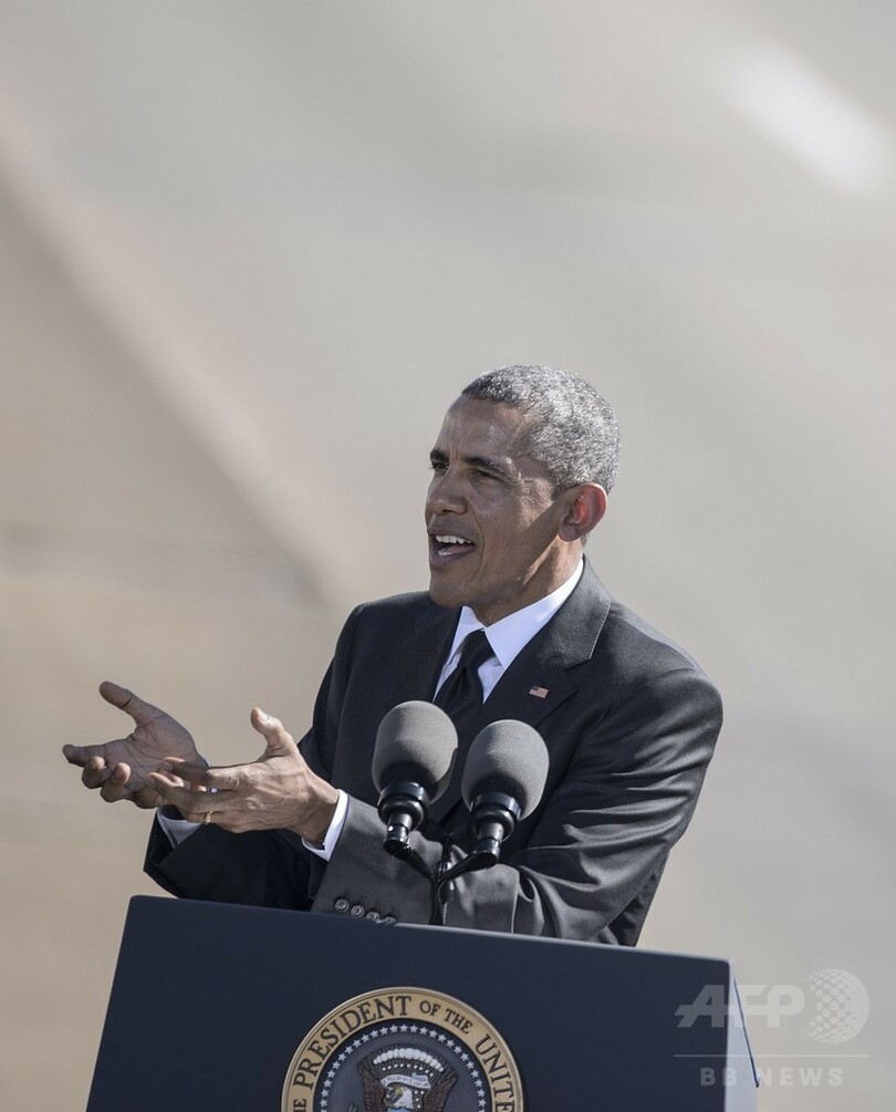 「セルマ大行進」から50年、オバマ米大統領が演説