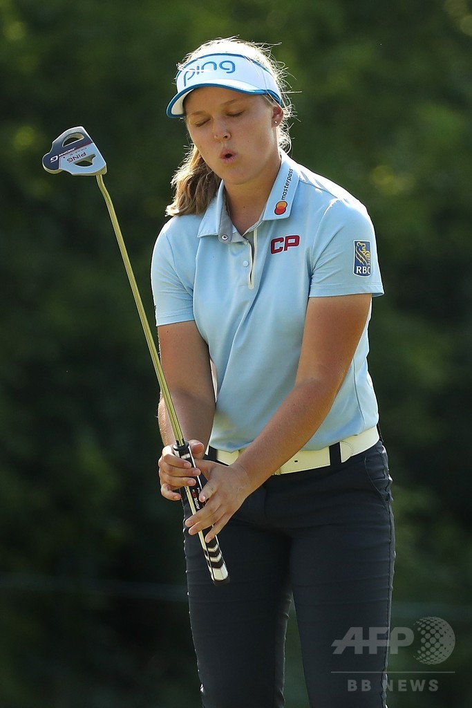 柳簫然が3打差の単独首位で最終日へ、全米女子プロ選手権